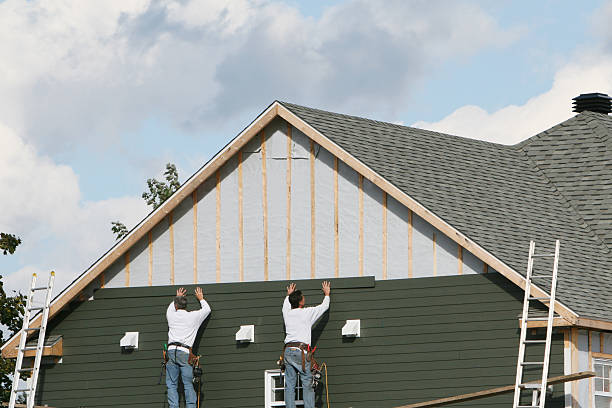 Professional Siding technician working in Allenwood, PA